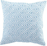 Thumbnail for your product : Trina Turk Turquoise Trellis Pillow with Floral Embroidery, 20"Sq.