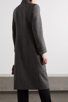 Thumbnail for your product : Balenciaga Double-breasted Prince Of Wales Checked Wool Coat - Gray