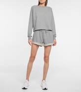 Thumbnail for your product : Adam Selman Sport Stretch-cotton cropped sweatshirt