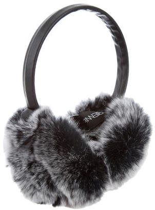 Adrienne Landau Grey Fur Earmuffs w/ Tags