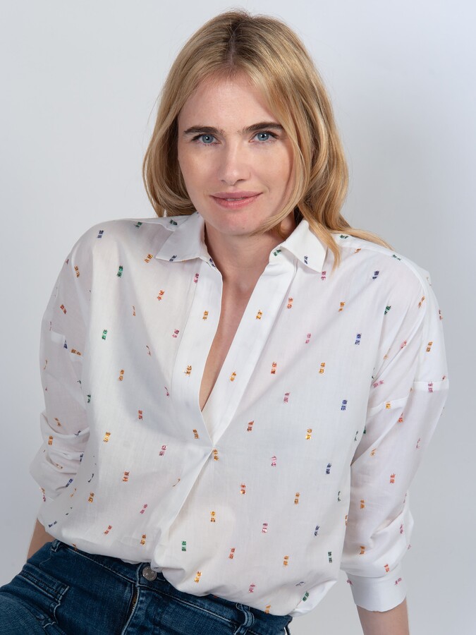 Cape Cove Spot Relaxed Blouse