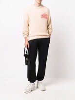 Thumbnail for your product : Aries Logo-Print Cotton Track Pants