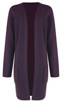 Thumbnail for your product : New Look Teens Purple Tuck Stitch Midi Cardigan