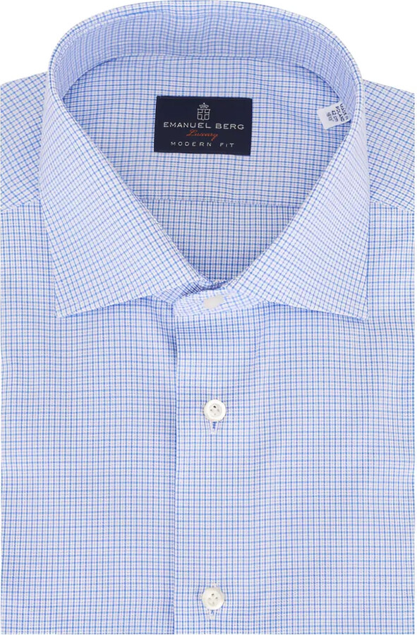 Emanuel Berg Checked Cotton Shirt