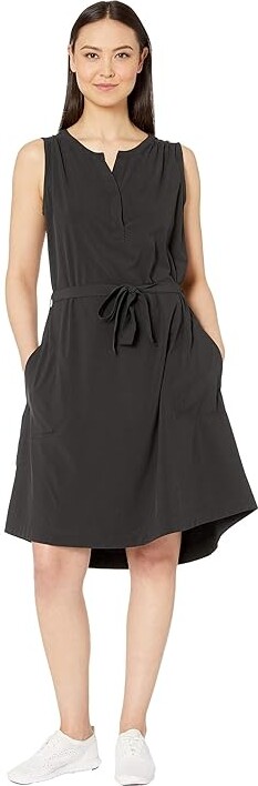 Royal Robbins Spotless Traveler Tank Top Dress Women's Dress Jet Black : XS, Nylon/Polyester/Spandex