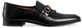 Thumbnail for your product : Gucci Leather fringe Horsebit loafer