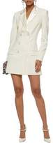 Thumbnail for your product : Rachel Zoe Double-Breasted Satin-Trimmed Twill Mini Dress
