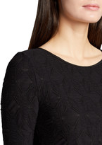 Thumbnail for your product : Giorgio Armani Short-Sleeve Knit Jacquard Midi Dress