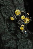 Thumbnail for your product : Erdem Rayna crystal-embellished fil coupé dress