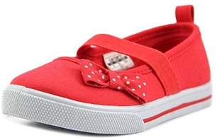 Carter's Smily Toddler Round Toe Canvas Red Mary Janes.