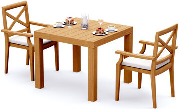 Rosalind Wheeler 5 Pcs Grade-A Teak Wood Dining Set: 36\