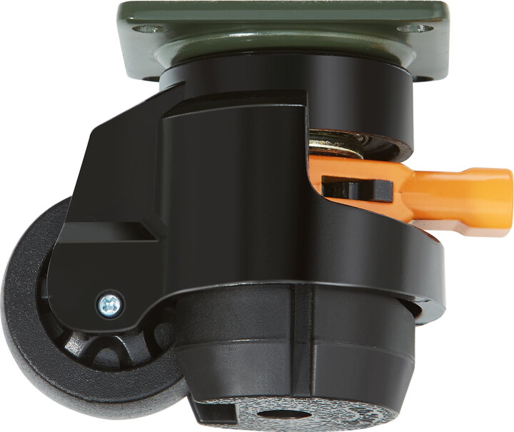 KFFKFF Leveling Casters, Set of 4 Robust 360° Rotating Caster Wheels Capable of Supporting 1100 lbs Weight, 2 inches Wheel Diameter, Adjustable Casters Enhanced with Improved Handle Design and Feet