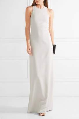 Calvin Klein Collection Open-Back Stretch-Cady Gown