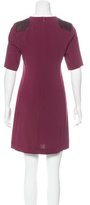 Thumbnail for your product : Marc by Marc Jacobs Leather-Paneled Mini Dress