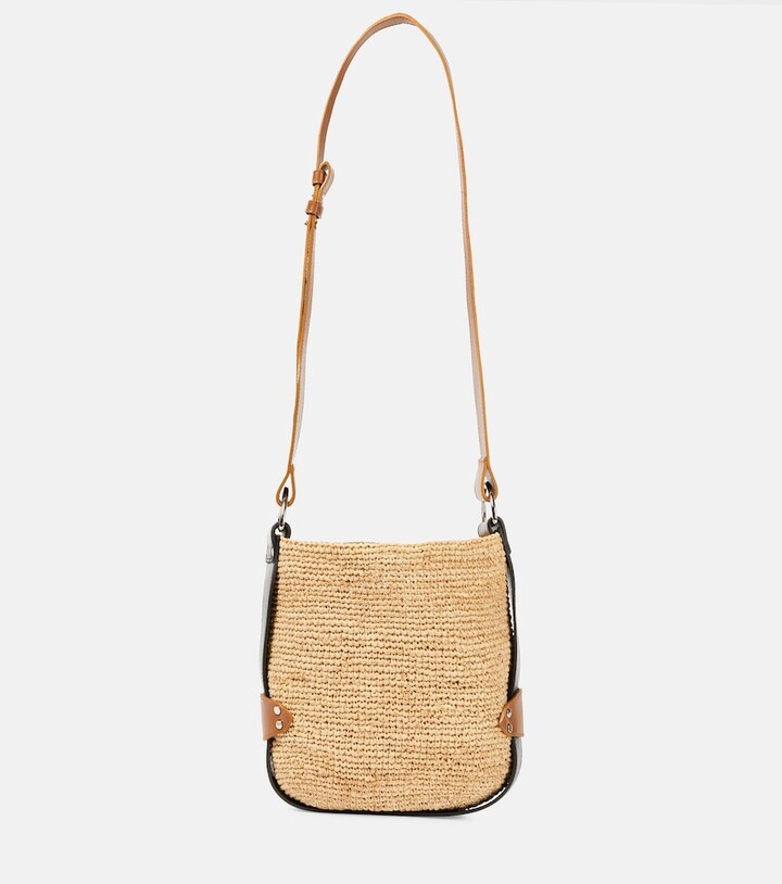 Isabel Marant Bayia Mini raffia tote