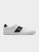 lacoste black mens trainers