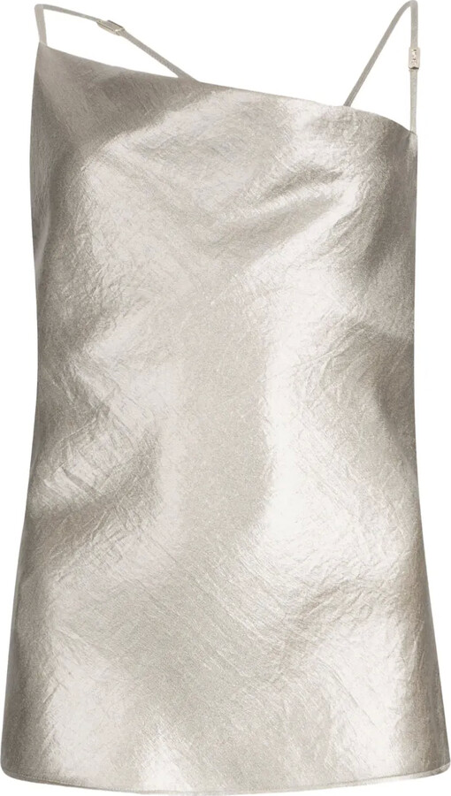 Liu Jo Laminated-Effect Crepe Top