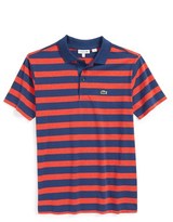 Thumbnail for your product : Lacoste Tonal Stripe Cotton Jersey Polo (Big Boys)
