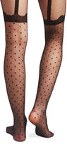 Thumbnail for your product : Wet Seal Polka Dot Faux Garter Tights