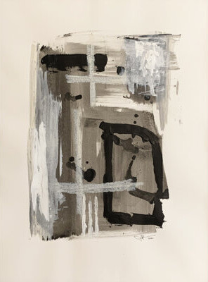 One-of-a-Kind Original Untitled 66 by J. Kent Martin - Unframed Painting on Paper