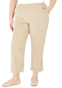 Alfred Dunner Plus Size Classics Corduroy Pull-On Pants