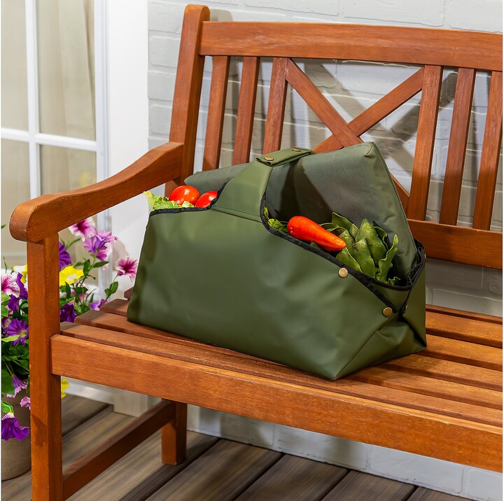 Evergreen As Is 3-in-1 Convertible Garden Tote w/ Mat
