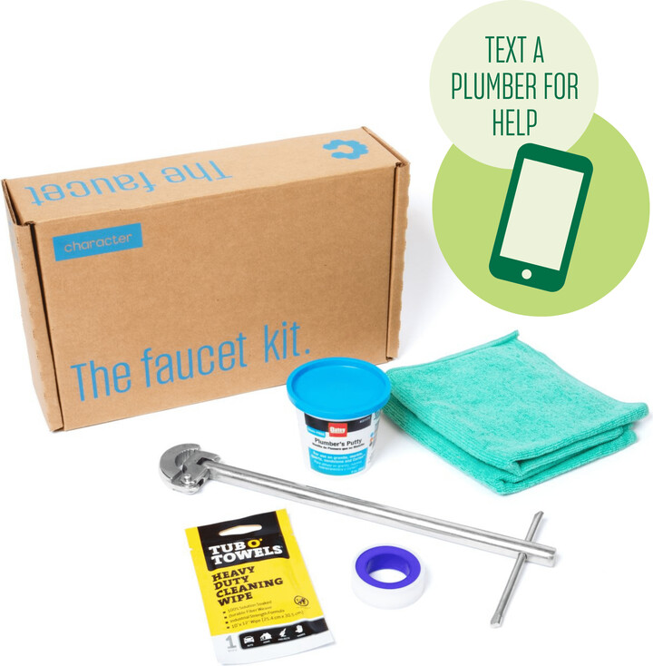Character Faucet Installation Kit with Virtual Support, Easy to Follow Video Instructions, Basin Wrench, Plumber’s Putty and More