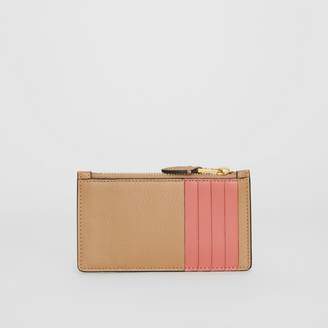 Burberry Two-tone Leather Card Case