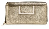 Thumbnail for your product : Jimmy Choo 'Pippa' Metallic Leather Zip Around Wallet
