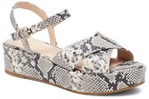 Thumbnail for your product : Kate Spade Bunton Snakeskin-Embossed Leather Flatform Sandals