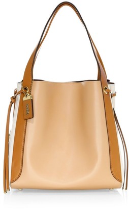 Coach Harmony Colorblock Leather Tote