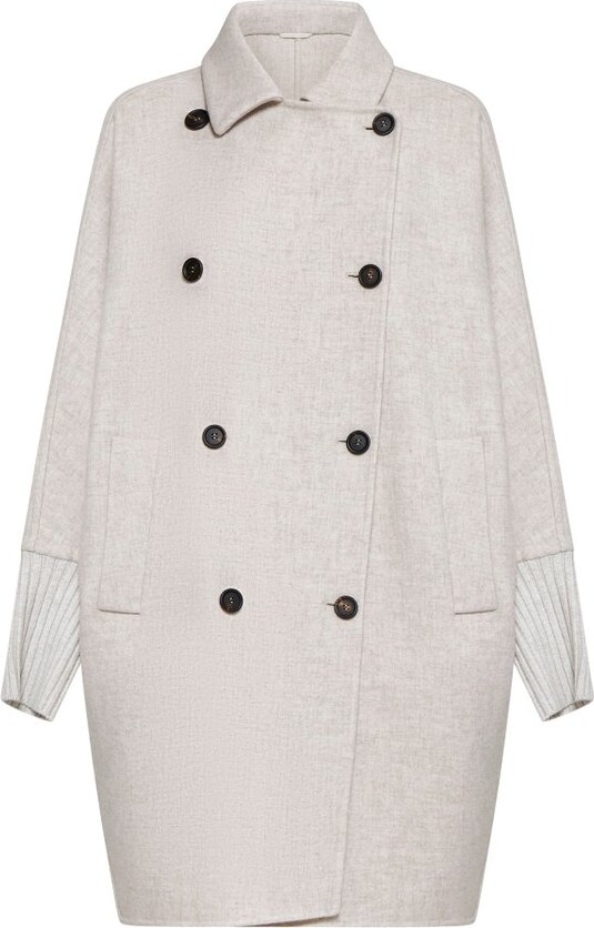 Brunello Cucinelli Monili Embellished Hand-Finished Coat
