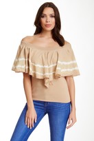 Thumbnail for your product : Luna Luz Ruffled Off-the-Shoulder Blouse