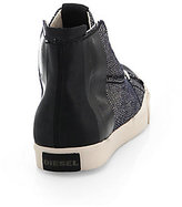 Thumbnail for your product : Diesel Vellows Tweed High-Top Sneakers