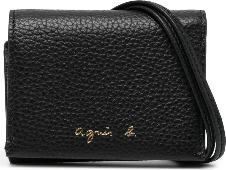 agnès b. Tri-Fold Leather Wallet