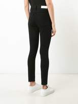 Thumbnail for your product : RE/DONE high waisted fray jeans