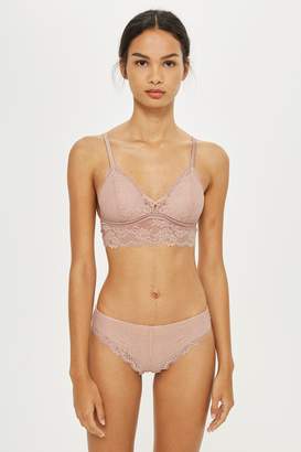 Topshop Lace Padded Triangle Bra