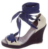 Thumbnail for your product : Sonia Rykiel Leather Espadrille Wedges
