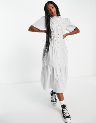 topshop white shirt dress