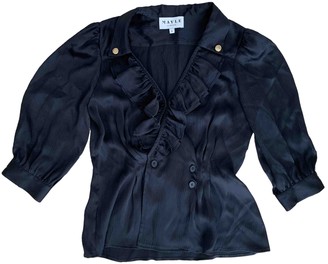 Mayle Black Silk Top for Women
