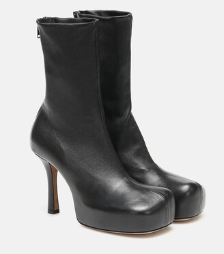Bottega Veneta Bold leather ankle boots - ShopStyle