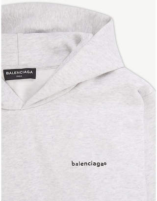 Balenciaga Logo cotton-blend hoody 2-10 years