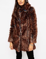 Thumbnail for your product : ASOS Jacket in Tipped Faux Fur
