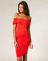 Thumbnail for your product : ASOS Off Shoulder Body-Conscious Dress