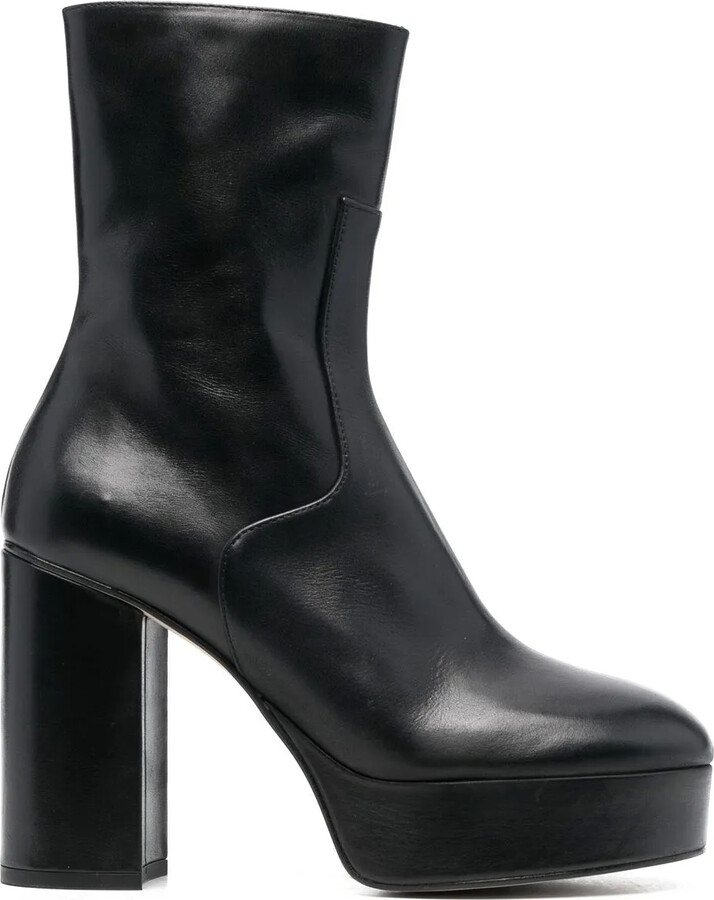 ALOHAS Thunder 110mm leather platform ankle boots