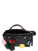 Thumbnail for your product : Fendi Mini By The Way Bag W/ Mink Fur Pompoms