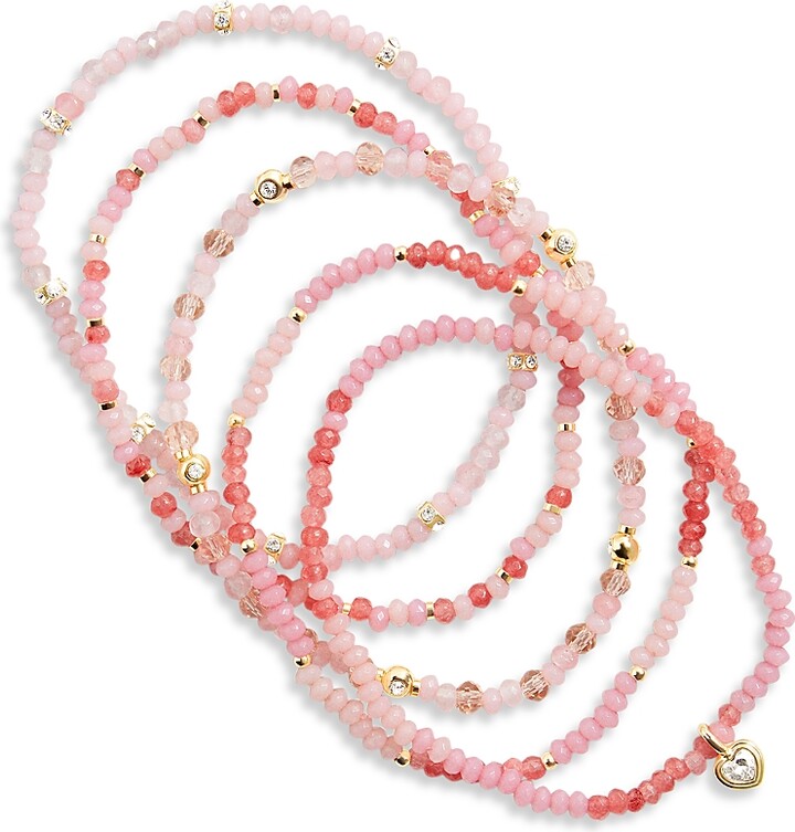 BaubleBar Neah Beaded Stretch Bracelets, Set of 5