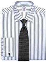 Thumbnail for your product : Brooks Brothers Supima® Cotton Non-Iron Regular Fit Spread Collar French Cuff Broadcloth Framed Triple Stripe Dress Shirt