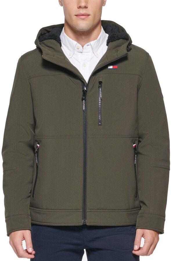 tommy hilfiger soft shell hooded jacket