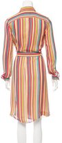 Thumbnail for your product : Cacharel Silk Striped Shirtdress